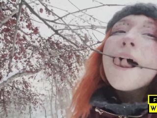 online clip 26 ForestWhore – Dumb pig #2 eats used condoms from the trash, shy anal on solo female -0