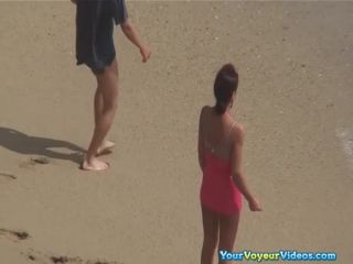 Thin woman fucked by her man in the beach-9