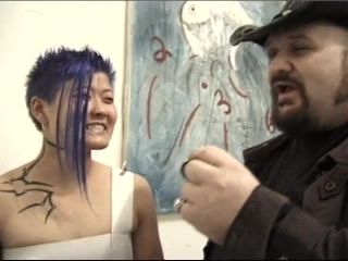 Freaky Goth Asian Chick Watches a Hardcore Bukkake Video Jade Blue Eclipse, Leda, Violet, David Aaron Clark, Van Damage  720-1