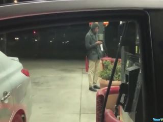 Naked while filling gas-6