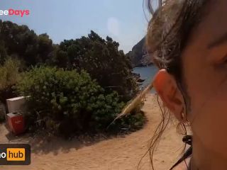 [GetFreeDays.com] Amazing Sex on a Paradisiac Beach at Ibiza, with cum walk in public Alemaohub Adult Video October 2022-9