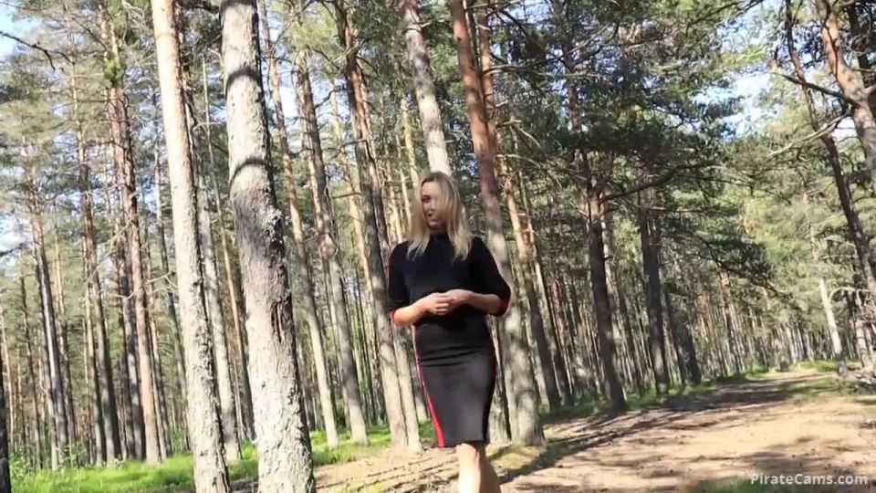 LuxuryGirl – Young Blonde with Tits Sucked Cock from a Boy Scout in the Woods - HD - [Webcam]