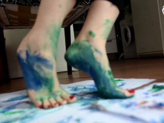 online adult video 42 Foot and soles painting and soleprints (foot tease, sexy feet, young fe! FEET PORN - , femdom slave humiliation on czech porn -8