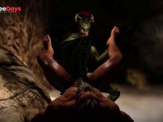 [GetFreeDays.com] Female bandit Argonian masturbation and enjoys fucking with her big penis pet Adult Film October 2022-4