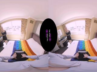 VirtualRealTrans: Natalie Mars, Lena Kelly - VR Hotel IV  - vr - pov lesbian hentai gif-0