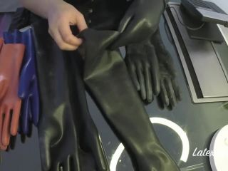 Rubber gloves black, gay armpit fetish on black porn -2