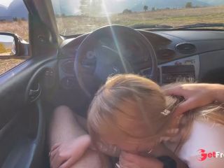 [GetFreeDays.com] Sloppy Blowjob inside the Car in Countryside Sex Leak December 2022-3