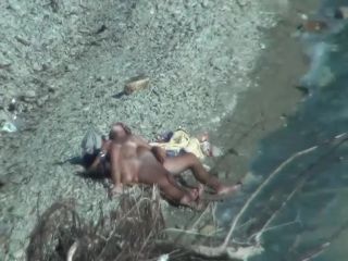 Two couples enjoying sex on a beach-8