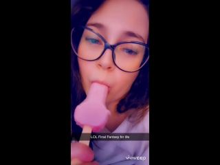 M@nyV1ds - CaityFoxx - Teasing with a Popsicle and Lingerie-5