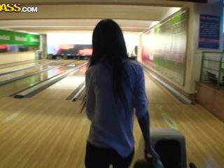 Hot amateur couple in the bowling club-8