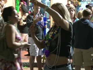 Mardi Gras Chicks on Bourbon Street SmallTits!-2