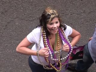 Mardi Gras Chicks on Bourbon Street SmallTits!-6