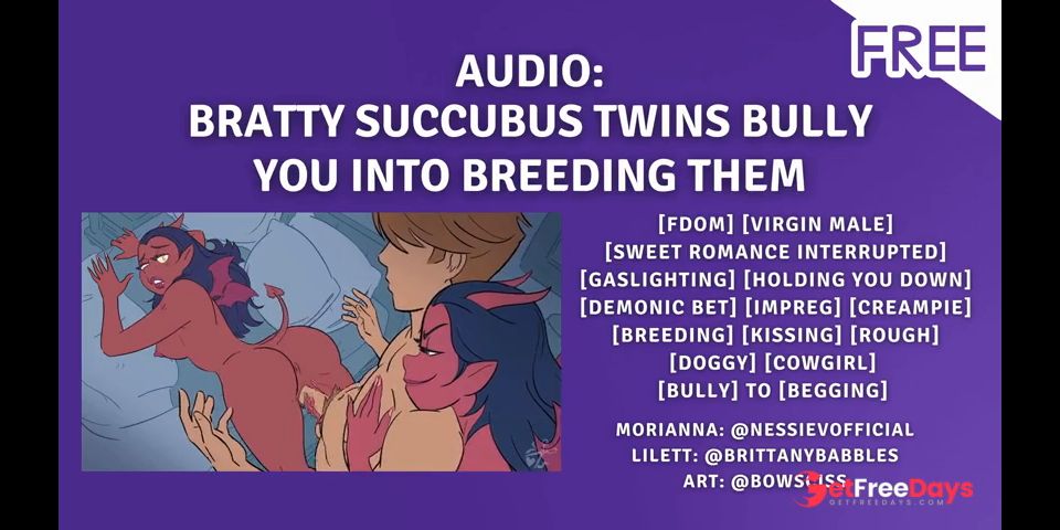 [GetFreeDays.com] Audio  Succubus Girls Bully You Into Breeding Them Porn Video June 2023