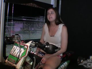 Beth Stripping Naked On Motorcycles With Her Bad Ass Big Titties pov Beth-1