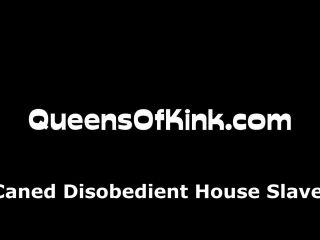 Dirty Dommes – Caned disobedient house slave Pantyhose!-0