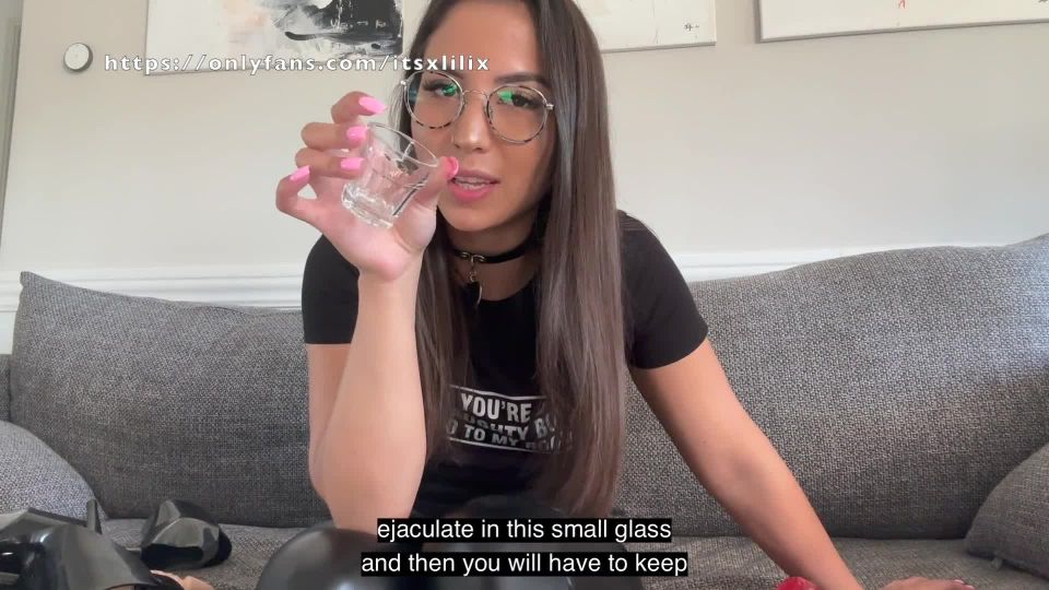 Joi Cei Challenges  Cum In A Glass And Drink It All For Your Queen English Subtitles 1080p