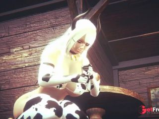 [GetFreeDays.com] Slutty Blonde With Huge Tits Dresses Up Like A Cow And Rides You Fantasy Cosplay Sex Leak December 2022-3