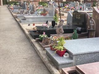 amateur teen has LucaWMia - Risky Sex in a Public Cemetery for Halloween - French Amateur , france on big ass-6
