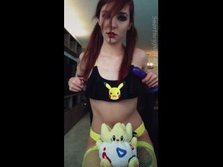 Snortneypoptart – Hot Anime Girl Trains Throat For Stuffie 720×1280 HD tattoo -7