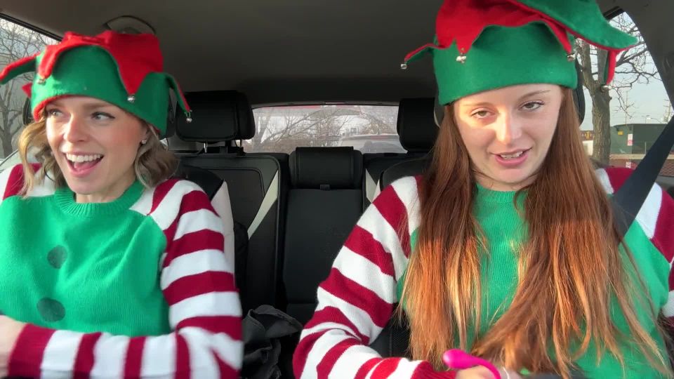 Nadia Foxx  Serenity Cox As Horny Elves Cumming In Drive Thru With Remote Controlled Vibrators  4K 1080p