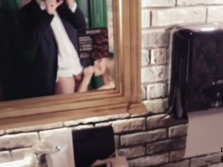 Cute  Sucking Cock And Swallow Cum In Public Restroom 1080p-2