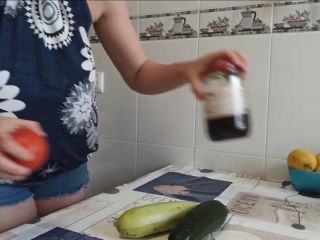 free adult clip 49 FannyXX - 3 Mal Squirt in der Küche - Gemüse in meiner notgeilen Pussy  | mdh | hardcore porn jessica jaymes hardcore-1
