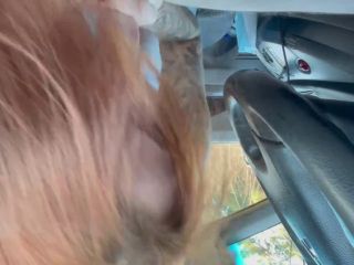 Student Amateur Blowjob In Car In Public Redhead-7