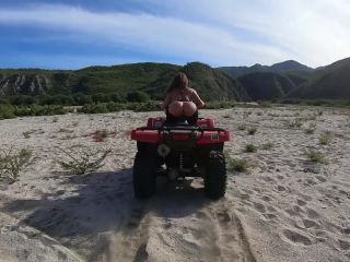 [Onlyfans] kissasins-11-02-2020-21718169-Riding an ATV topless and twerking with the ass cut out -8