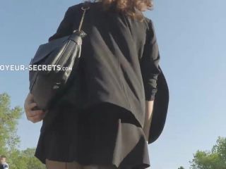 Sexy upskirt of a business  woman-3