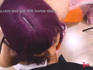 [GetFreeDays.com] Purple hair big tits girl cant throat a big cock Porn Video January 2023-7