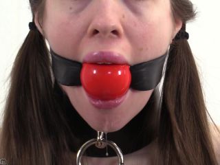 adult video 42 pregnant fetish porn Belt Bound – Locking gag test with Ivy Red, belt bound on bdsm porn-6