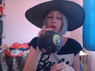 cuteblonde666 Blowing balloons for Halloween fun - Halloween-4