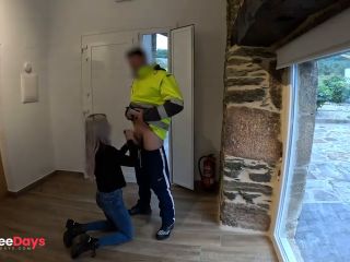 [GetFreeDays.com] The parcel delivery man comes to bring me a package and I give him a surprise blowjob Adult Clip November 2022-4