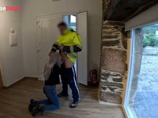 [GetFreeDays.com] The parcel delivery man comes to bring me a package and I give him a surprise blowjob Adult Clip November 2022-5