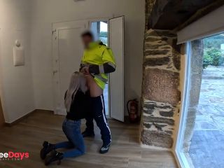 [GetFreeDays.com] The parcel delivery man comes to bring me a package and I give him a surprise blowjob Adult Clip November 2022-9