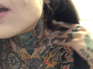 M@nyV1ds - TigerLillySuicide - Showing off my tattoos, mouth and pussy-6