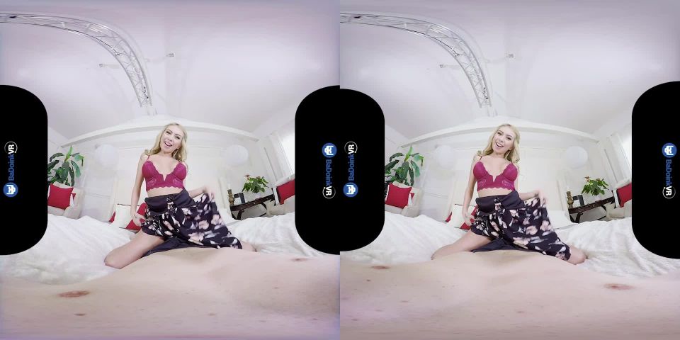 Kat Dior in Risky Business, porn blonde lingerie on virtual reality 