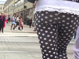 Sniping all the dots on sexy tights Voyeur!-5