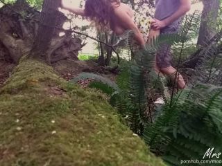 Mrs RobinsonCouple having Public Sex in the woods from Voyeur POV-4