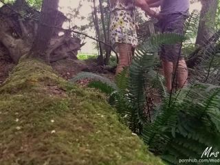 Mrs RobinsonCouple having Public Sex in the woods from Voyeur POV-6