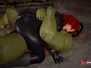 [GetFreeDays.com] Hulk Smashes Black Widow  Anal Porn Leak March 2023-5