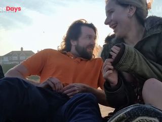 [GetFreeDays.com] WILD, Naughty Couple Play on Famous British Beach - TRAILER - Risky Public Porn Porn Video June 2023-0