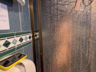 I Film The Blonde Whore From Work Masturbating In The Bathroom. 1080p-3