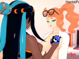 [GetFreeDays.com] Hentai Nessa x Sonia Threesome Pokemon Uncensored Adult Stream January 2023-0