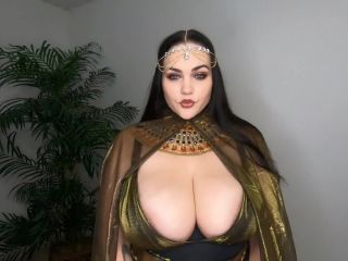 Athena Blaze - Big Tit Goddess JOI, neck fetish porn on big tits -1