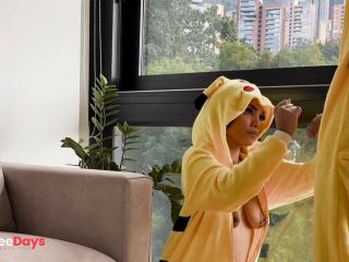 [GetFreeDays.com] real amateur big ass latina milf has rough sex in pikachu pokemon cosplay with big dick Porn Stream December 2022-3