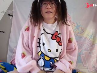 [GetFreeDays.com] ASMR MOANING MASTURBATION SHAVED PUSSY BRACES PIGTAILS Sex Film March 2023-6