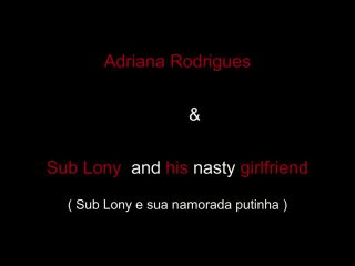 Adriana Rodrigues and Sabrina Prezotte dominate a guy (Shemale porn)-9