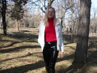 free porn clip 23 Shiny Leather Heaven aka Leather Love – Walking in Pants Outdoors | latex | big ass porn milf big ass licking-8