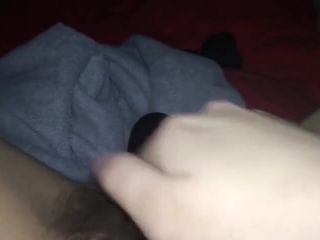 Very hairy pussy teen masturbating with hairbrush on cam-6